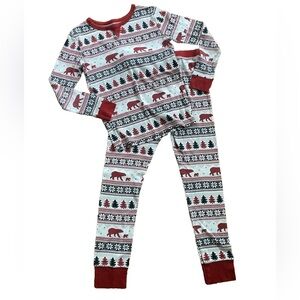 Red & White Holiday Pajama Set (top and bottoms)